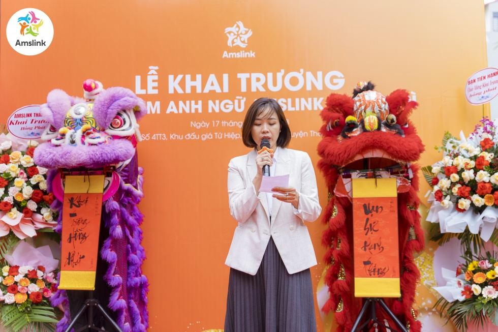 Bà Nguyễn Thị Mai Liên - giám đốc chi nhánh Amslink Thanh Trì 